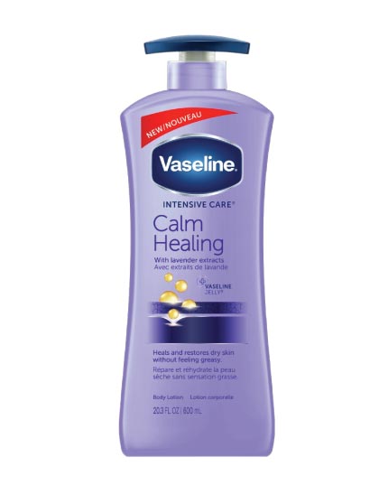 VASELINE CALM HEALINMG BODY LOTION 600ML WITH LAVENDER EXTRACTS